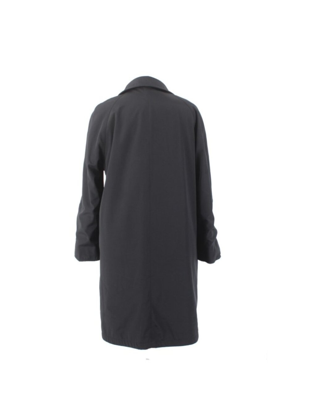 J Jill Coat Sz L Black Velour Button Pocket Collared Cotton Nylon Polyester Coat - Picture 13 of 16